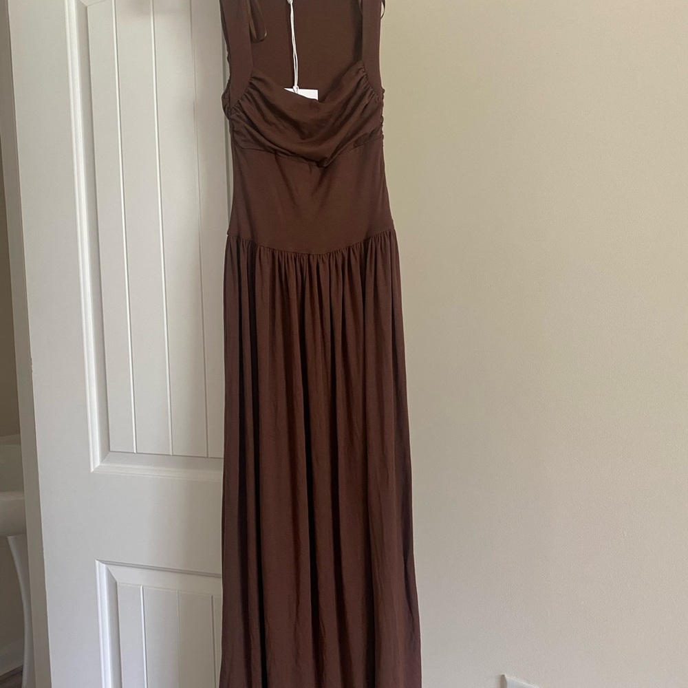 Runaway The Label Kimba Maxi Dress Chocolate